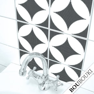 Stickers carrelage - lot de 4 - &quot;AMBRE 02&quot;