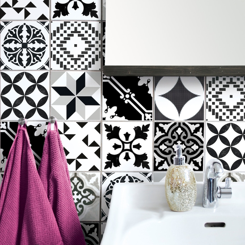 set of 10 BENTO 1 TILE DECALS