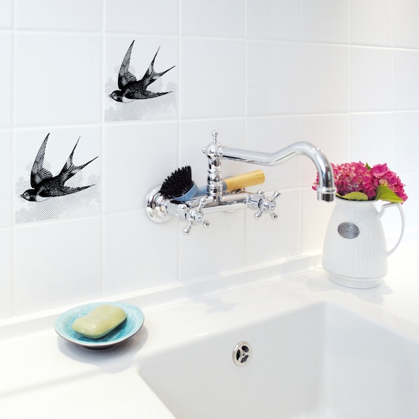 タイルステッカー/タイルタトゥー2枚セット「MARTIN」