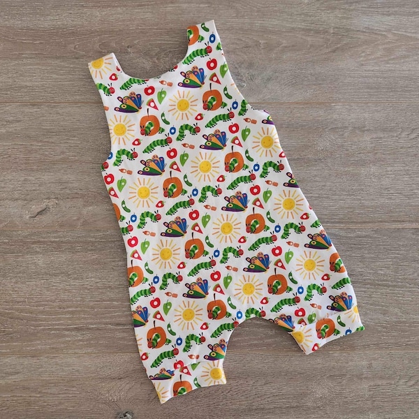 1st birthday hungry caterpillar Overalls, Baby Boy caterpillar Romper,  Long Leg Romper, short leg  Romper, Mbjm Over it
