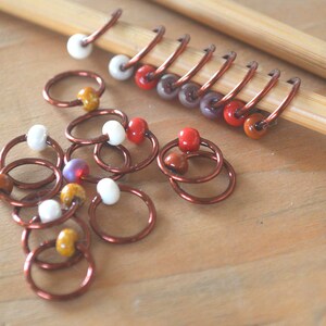 Snag Free Stitch Markers Vicuna Flash Dangle Free Snag Free Knitting Stitch Markers Small Medium Large Sizes Available image 5