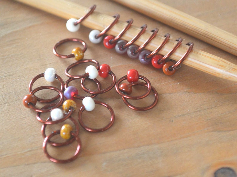 Snag Free Stitch Markers Vicuna Flash Dangle Free Snag Free Knitting Stitch Markers Small Medium Large Sizes Available image 5