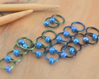 Snag Free Stitch Markers - Will-o'-the-Wisp - Dangle Free - Snag Free Knitting Stitch Markers - Small Medium Large Sizes Available