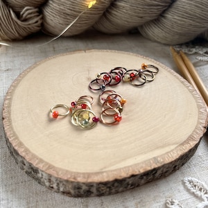 Snag Free Stitch Markers - Panoramic Views - Dangle Free - Snag Free Knitting Stitch Markers - Small Medium Large Sizes Available