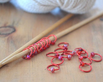 Stitch Markers - Smitten - Snag Free Stitch Markers for Knitting - Multiple Sizes Available