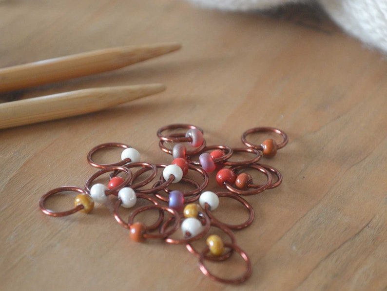 Snag Free Stitch Markers Vicuna Flash Dangle Free Snag Free Knitting Stitch Markers Small Medium Large Sizes Available image 2