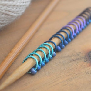 Knitting Stitch Markers Ethereal Snag Free and Dangle Free Snag Free Knitting Stitch Markers Small Medium Large Sizes Available image 2