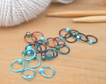 Snag Free Stitch Markers - Kokopelli - Dangle Free - Snag Free Knitting Stitch Markers - Small Medium Large Sizes Available