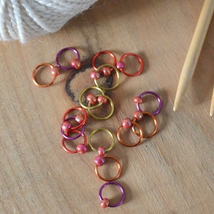 Snag Free Stitch Markers Dawn Dangle Free Snag Free Knitting Stitch Markers Small Medium Large Sizes Available image 4