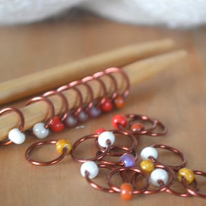 Snag Free Stitch Markers Vicuna Flash Dangle Free Snag Free Knitting Stitch Markers Small Medium Large Sizes Available image 1