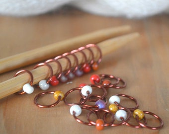 Snag Free Knitting Stitch Markers: Vicuna Flash Beaded Dangle