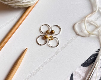 Snag Free Stitch Markers - Mini Set of 4, Shades of Gold
