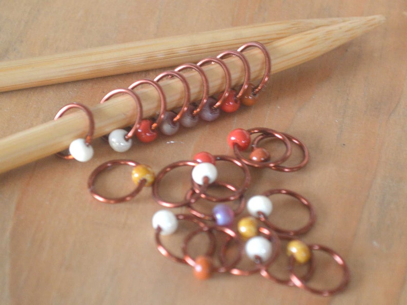 Snag Free Stitch Markers Vicuna Flash Dangle Free Snag Free Knitting Stitch Markers Small Medium Large Sizes Available image 7