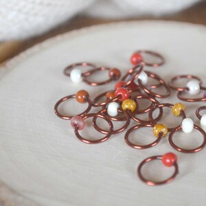 Snag Free Stitch Markers Vicuna Flash Dangle Free Snag Free Knitting Stitch Markers Small Medium Large Sizes Available image 3