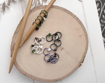 Snag-Free Knitting Stitch Markers: Glass Bead Dangle-Free Markers
