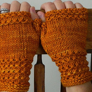 Fingerless Mitten Knitting Pattern PDF Knitting Pattern Instant Download Knitting Pattern Wynsome Fingerless Mitts image 1