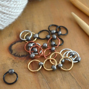 Steampunk Snag-Free Knitting Stitch Markers: Multiple Sizes