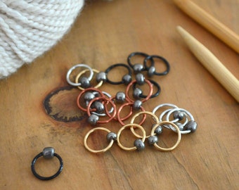 Snag Free Stitch Markers "Steampunk" - Snag Free Knitting Stitch Markers - Multiple Sizes Available