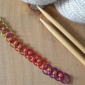 Snag Free Stitch Markers Dawn Dangle Free Snag Free Knitting Stitch Markers Small Medium Large Sizes Available image 7