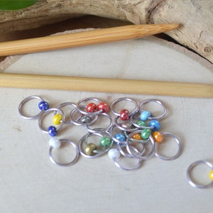 Gumball Knitting Stitch Markers: Snag-Free Colorful Beads