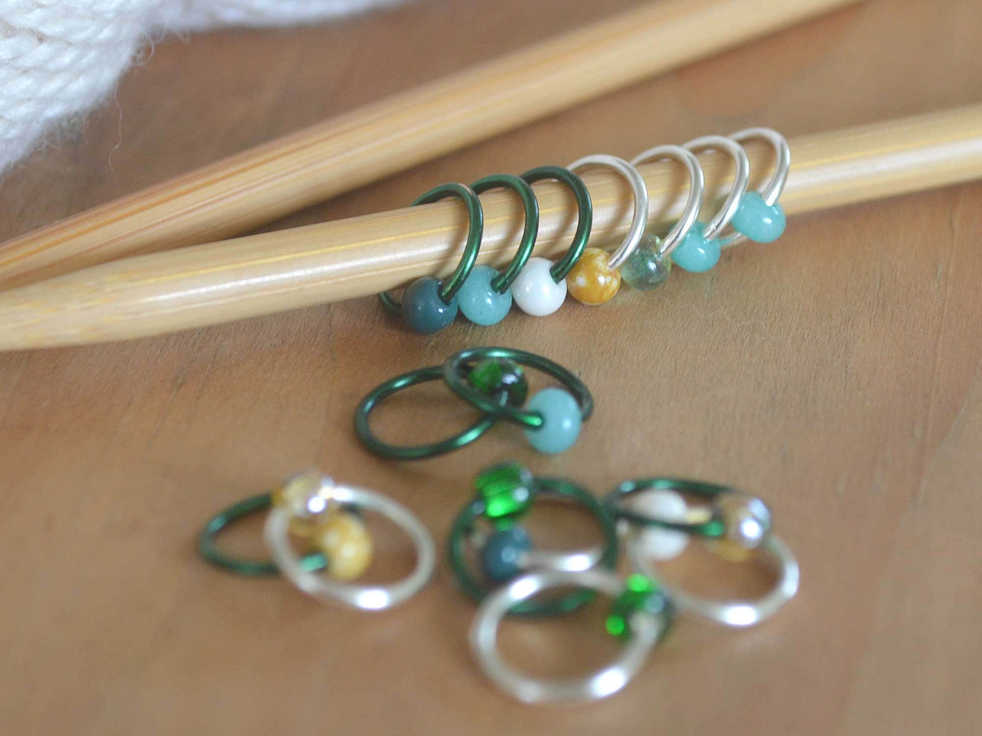 Snag-Free Handmade Magenta Mix Round O Ring Stitch Markers for