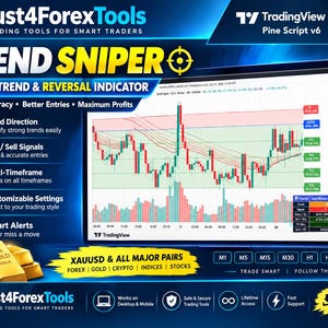 TradingView Trend Sniper Indicator | Buy/Sell Signals, Entry, Stop Loss (Pine Script v6)