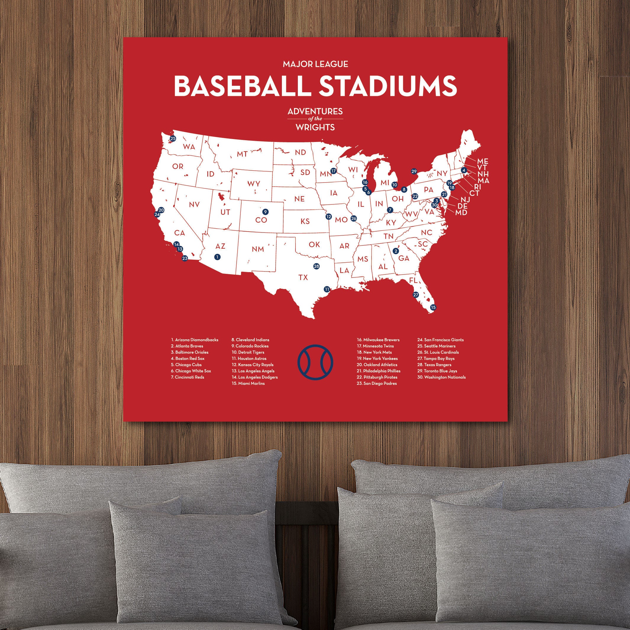 personalized-mlb-stadium-map-with-push-pins-us-baseball-etsy