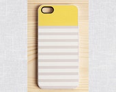 iPhone 6 case, iPhone 4 case, iPhone 4s case, Samsung s5 and s3 case, iphone cases & covers - mellow yellow and stripes