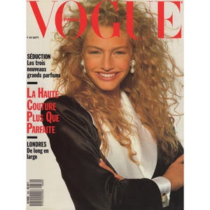 VOGUE PARIS September 1988 Vintage Fashion Magazine 1980s Retro Birthday Anniversary Christmas Gift Present Photos Ads Advertisements