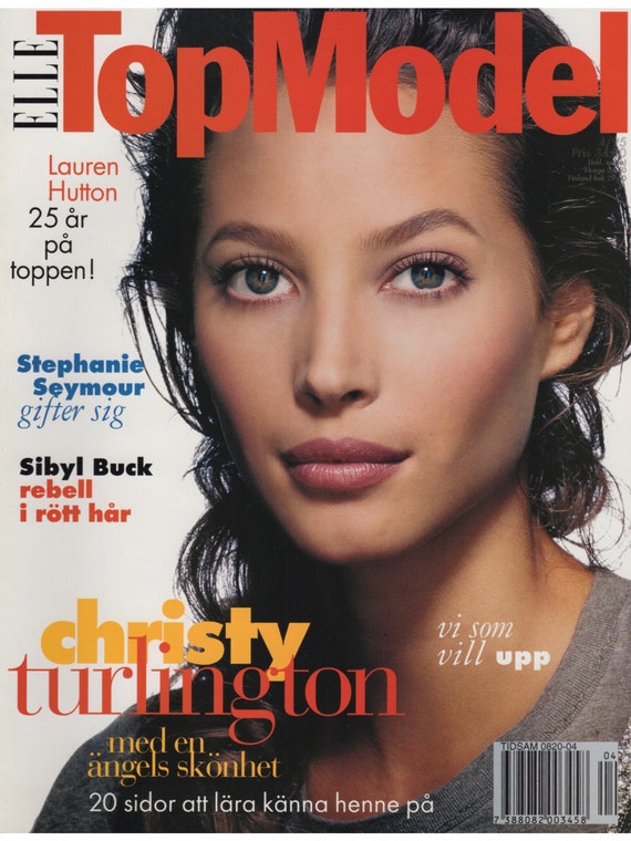 ELLE TOP MODEL No. 7 December 1995 Christy Turlington