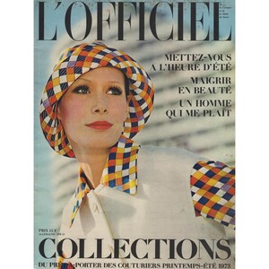 L&#39;OFFICIEL PARIS No. 597 Spring/Summer 1973 French Vintage Fashion Magazine 1970s Birthday Christmas Gift Present Photos Ads Advertisements
