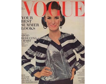VOGUE JANUARY 1965年 ヴォーグ 希少【ヴィンテージ雑誌】 Vogue US Jan 15 1965 Original Vintage American Edition Fashion