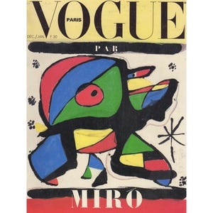 VOGUE PARIS December 1979 January 1980 Vintage Fashion Magazine 1970s 1980s Birthday Anniversary Christmas Issue Joan Miro Special Gift Ads