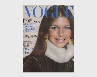 VOGUE US September 15th 1970 Vintage Fashion Magazine 1970s Retro Birthday Anniversary Christmas Gift Present Photos Ads Advertisements