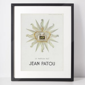 JEAN PATOU 1951 Vintage Advertisement 1950s Joy Perfume Print Ad Poster Wall Art Birthday Anniversary Christmas Gift Present Interior Decor