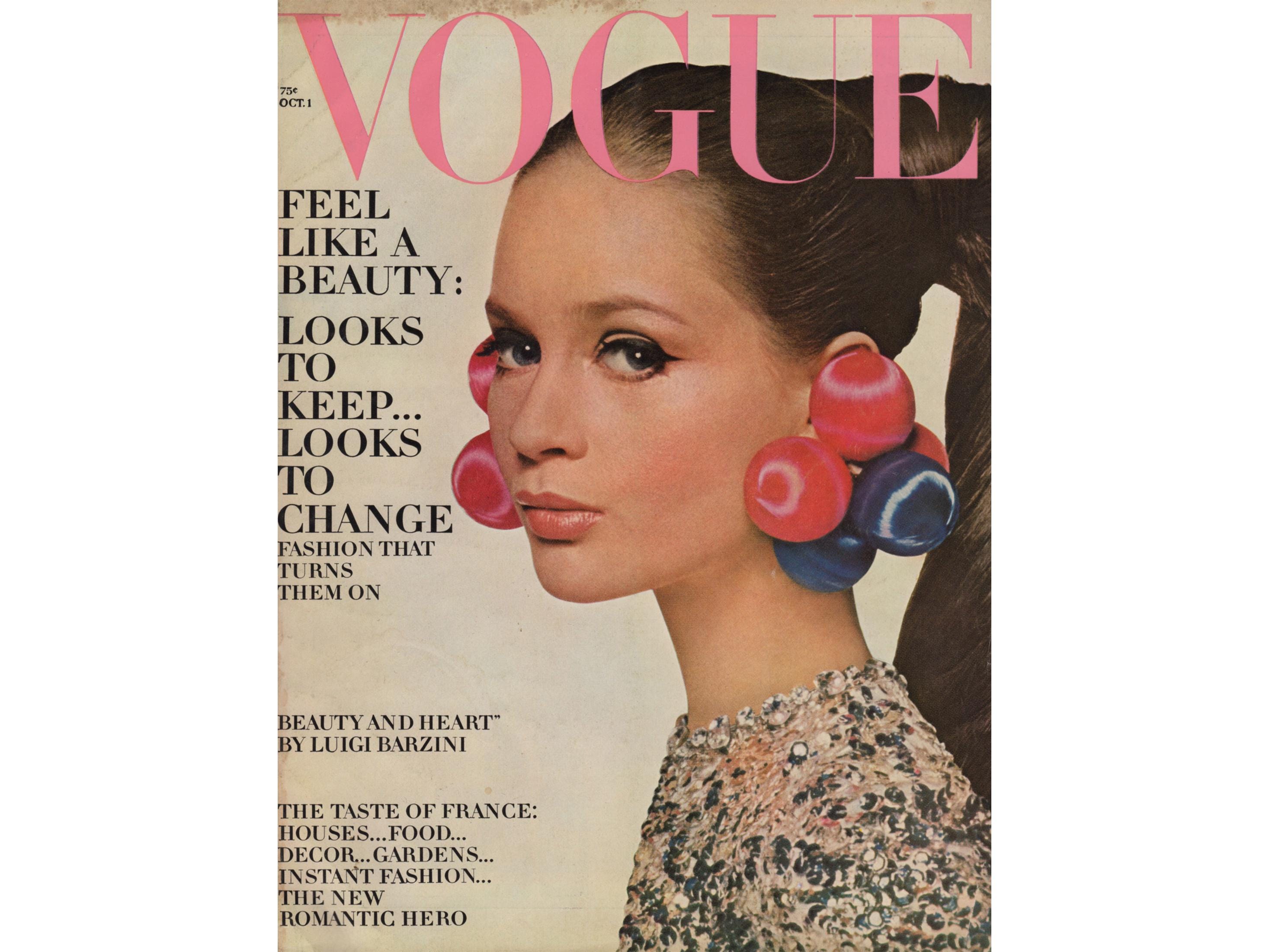 VOGUE US October 1st 1966 Vintage Fashion Magazine 1960s Retro