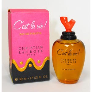 CHRISTIAN LACROIX C&#39;est la vie! (1990) 50 ml Eau de Toilette EdT Splash 1990s Vintage Perfume Parfum Fragrance Scent
