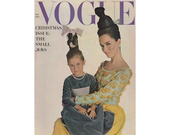 Vogue US Dec 1962 Original Vintage Fashion Magazine - Etsy