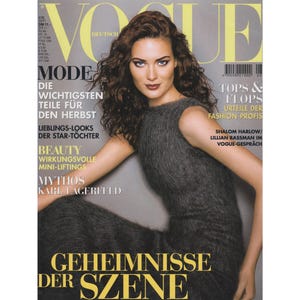 VOGUE GERMANY September 1998 Vintage Fashion Magazine 1990s Retro Birthday Anniversary Christmas Gift Present Photos Ads Advertisements