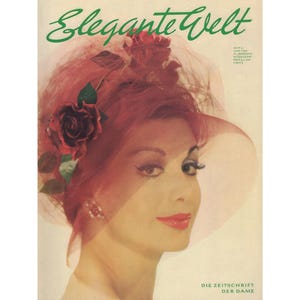 ELEGANTE WELT June 1962 German Vintage Fashion Magazine 1960s Birthday Anniversary Christmas Gift Present Photos Ads Advertisements