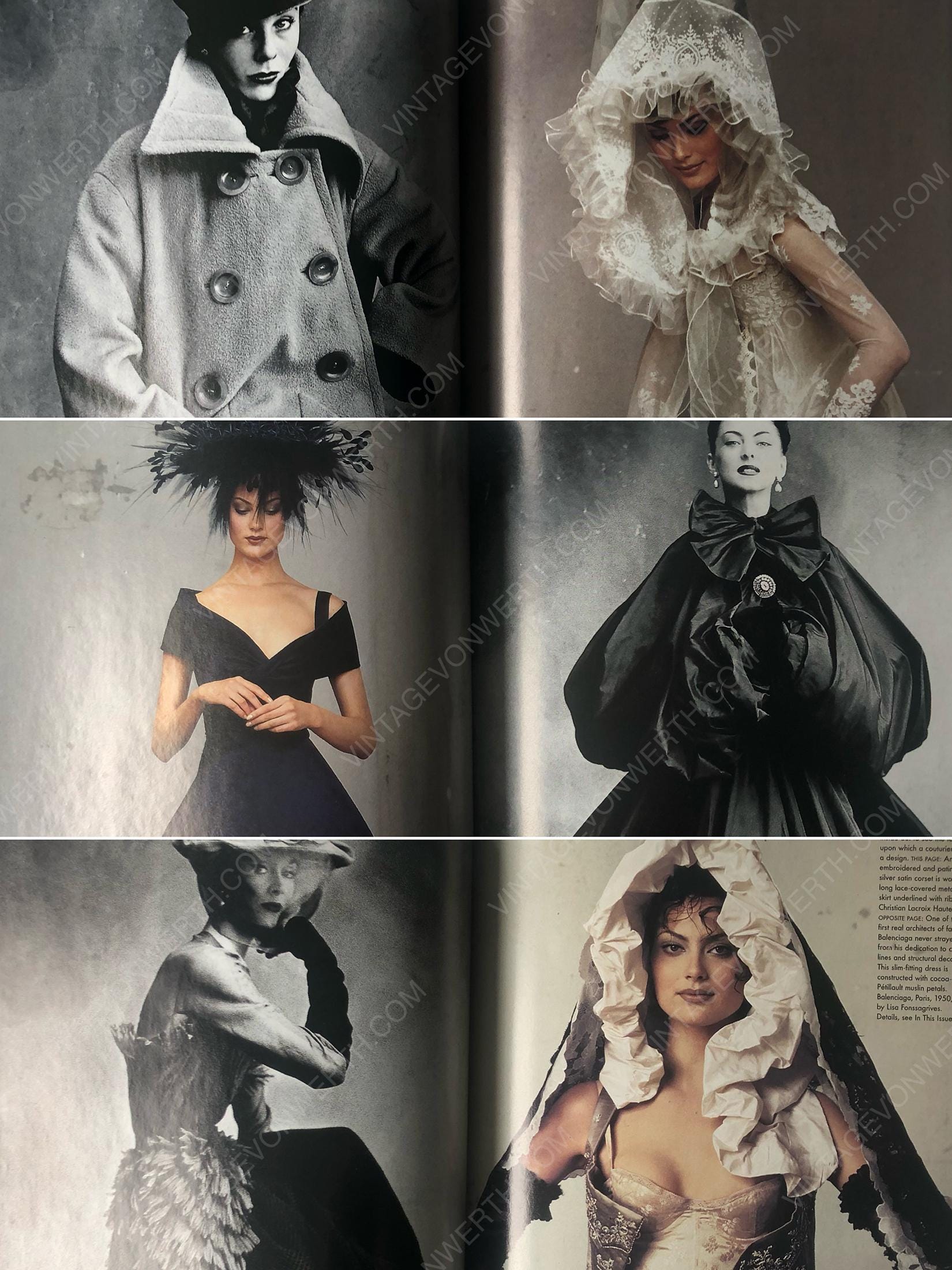 VOGUE US December 1995 Vintage Fashion Magazine 1990s Retro