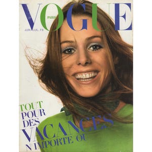 VOGUE PARIS June July 1970 Vintage Fashion Magazine 1970s Retro Birthday Anniversary Christmas Gift Present Photos Ads Advertisements