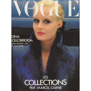 VOGUE PARIS September 1978 Vintage Fashion Magazine 1970s Retro Birthday Anniversary Christmas Gift Present Photos Ads Advertisements