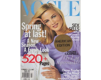 【初回限定】 ヴォーグUS 1995年5月号 オリジナルヴィンテージファッション 女性情報誌