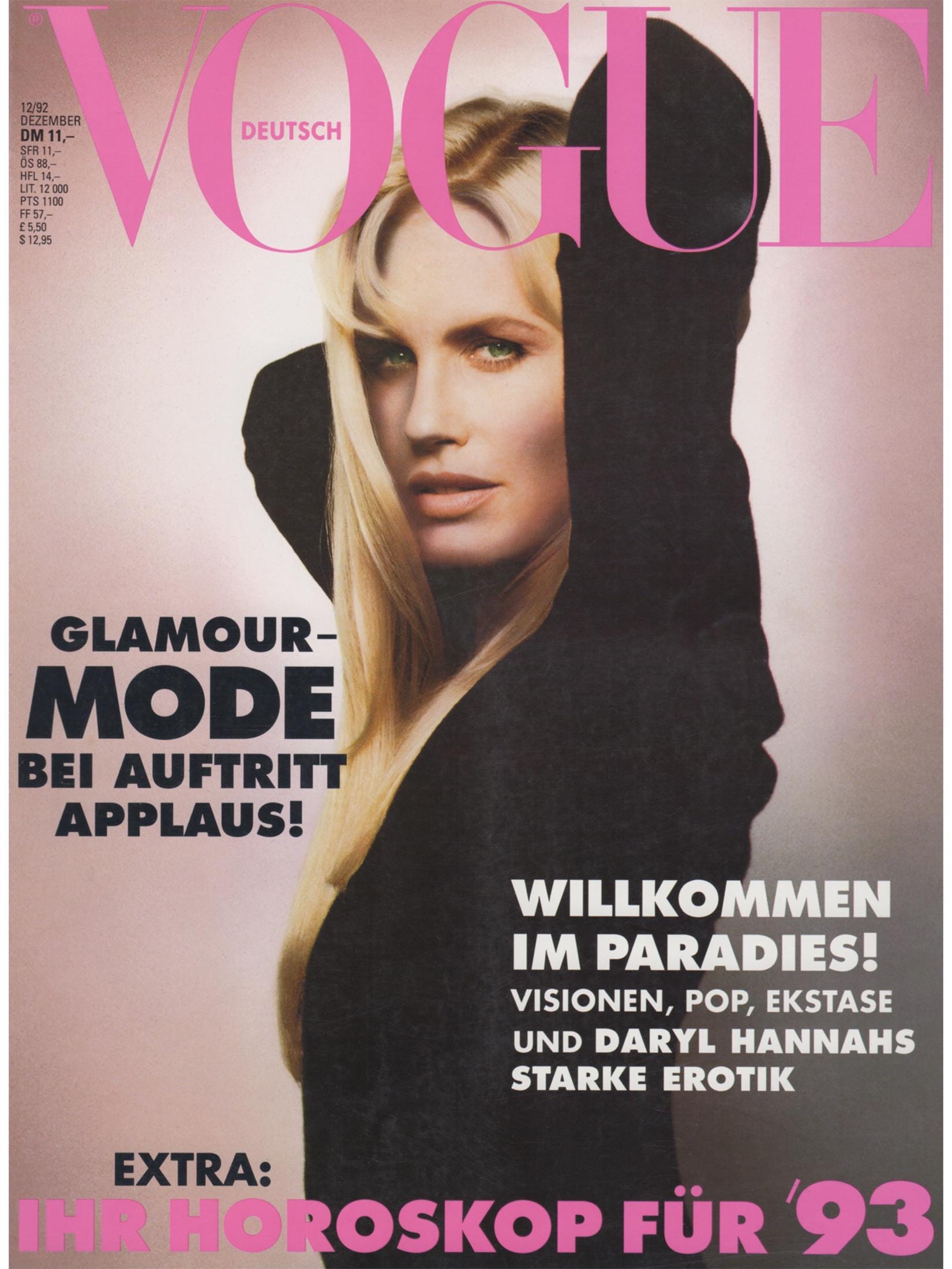 VOGUE 1992年12月号 ヴォーグ・ドイツ 1992年12月号 ヴィンテージファッション雑誌 1990