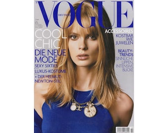 VOGUE GERMANY July 2004 Vintage Fashion Magazine 2000s Retro Birthday Anniversary Christmas Gift Present Photos Ads Advertisements