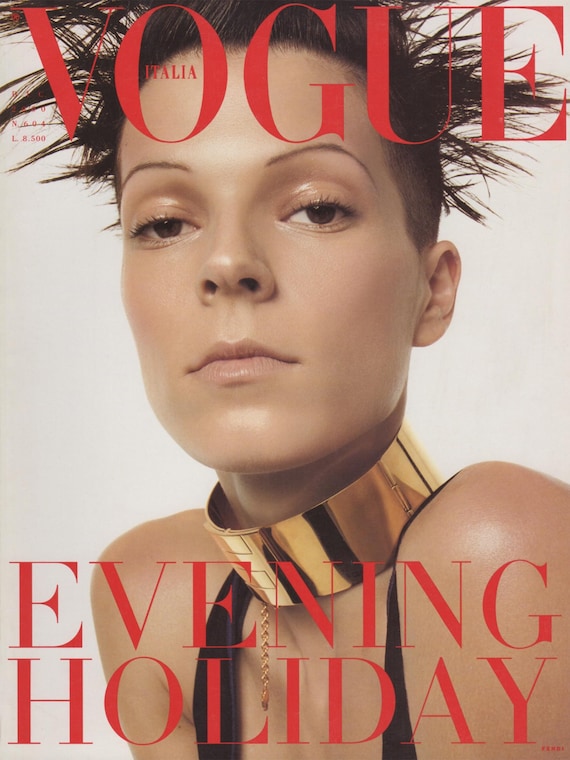 VOGUE Italia December 2000 Vintage Fashion Magazine 2000s Y2K