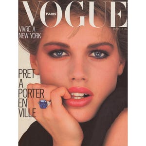 VOGUE PARIS April 1983 Vintage Fashion Magazine 1980s Retro Birthday Anniversary Christmas Gift Present Photos Ads Advertisements
