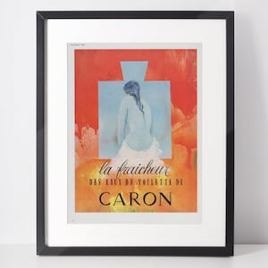 CARON 1959 Vintage Advertisement 1950s Perfume Print Ad Parfum Fragrance Poster Wall Art Birthday Anniversary Christmas Girlfriend Gift
