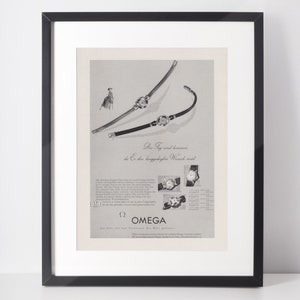OMEGA 1954 Vintage Advertisement 1950s Luxury Watches Print Ad Collectible Wall Art Birthday Anniversary Christmas Gift Present Home Decor